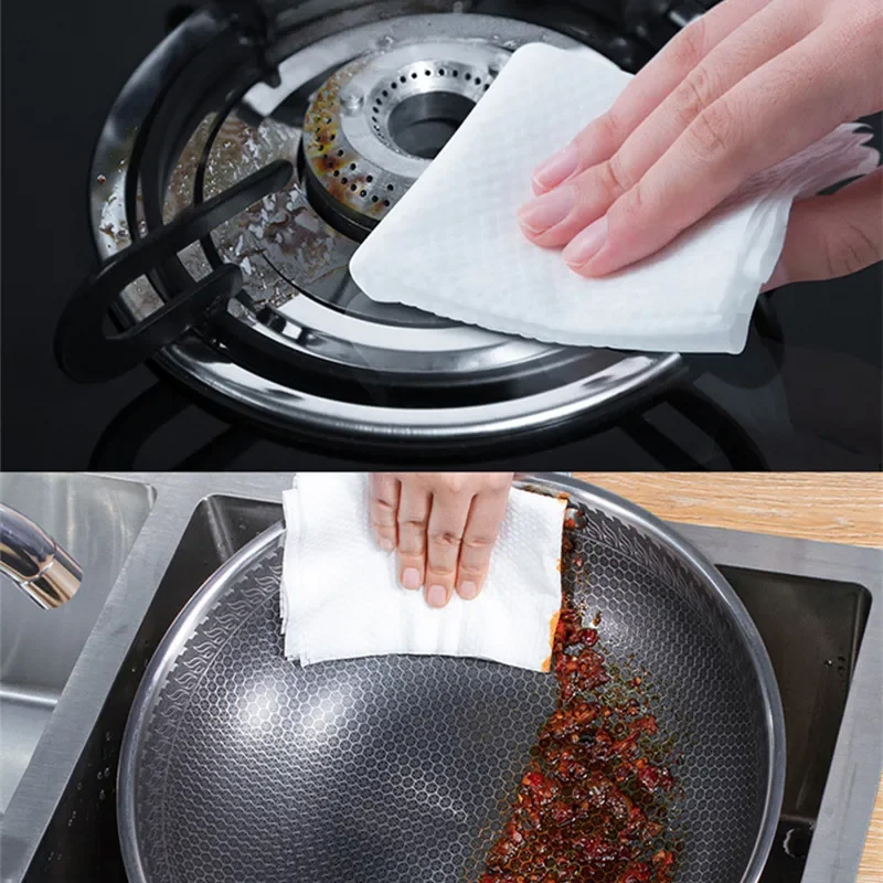 Wholesale Factory Bulk Smoke Machine Strong Oil Removal Kitchen Cleaning Wet Towel