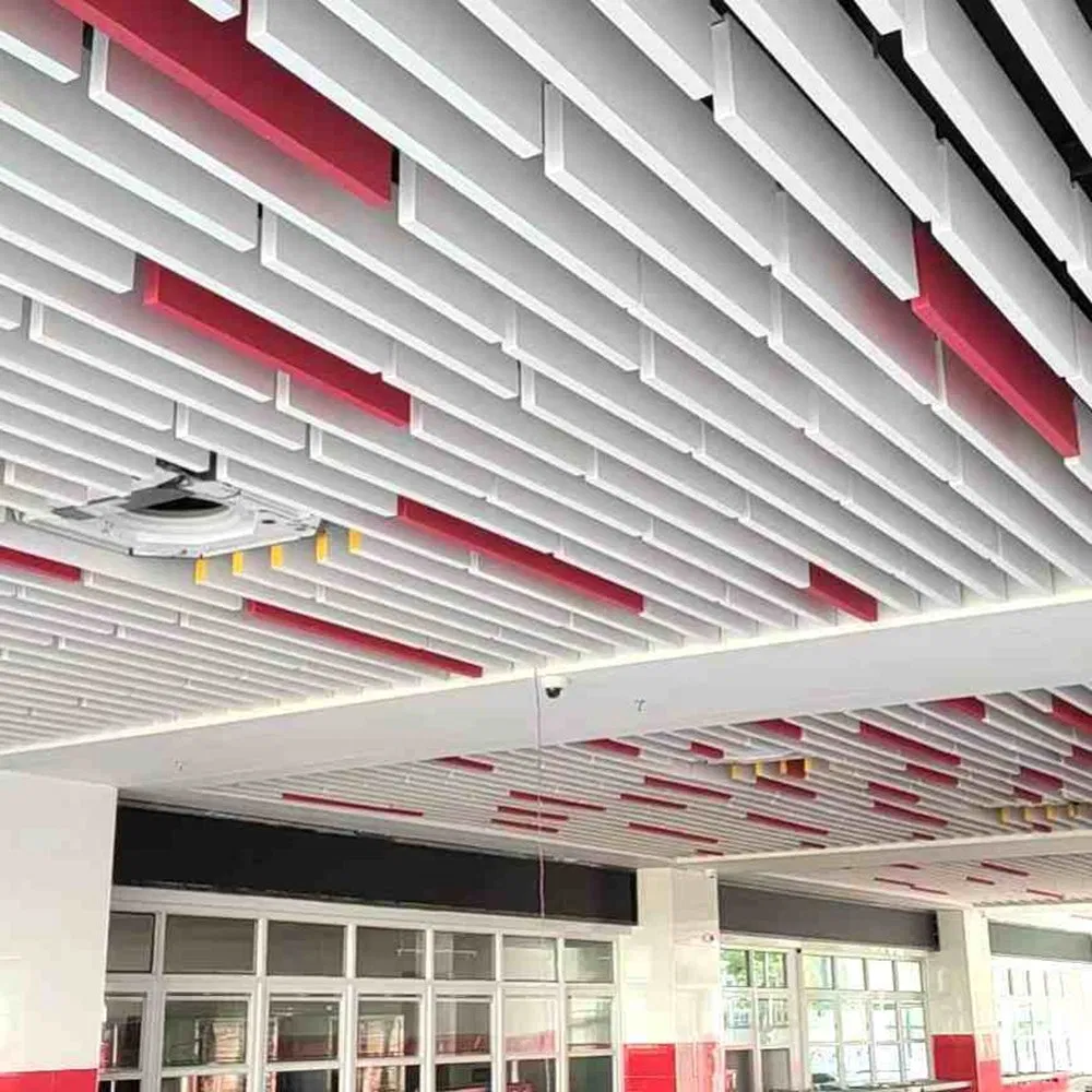 Decorative Acoustic Bafflessound-Absorbing Baffle L Ceiling Panels Ceiling High Nrc