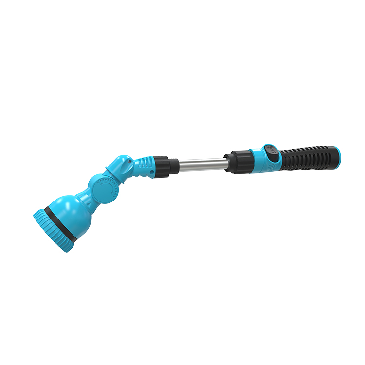 Power Plastic Adjustable 8 Patterns Spray Gun Hose Nozzle Pattern Water Wand