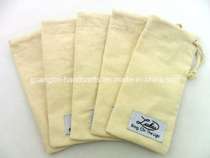 Custom Cotton Drawstring Sunglasses Pouch