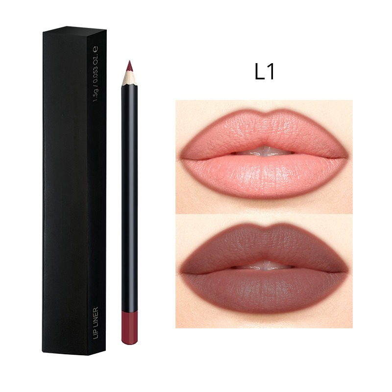 Makeup Pencil Lipliner Private Label Long Lasting Waterproof Brown Lip Liner