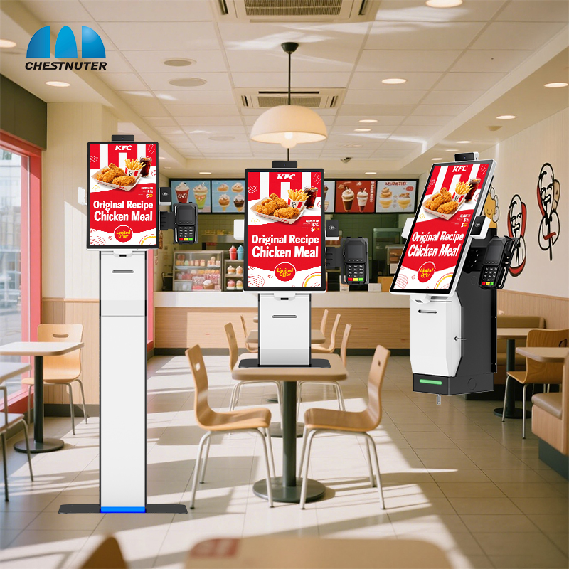 15.6/21.5/23.8 Inch Smart Self-Service Payment Kiosk Desktop/Wall-Mounted/Floor Stand Fast Food Ordering Kiosk for Coffee Shop