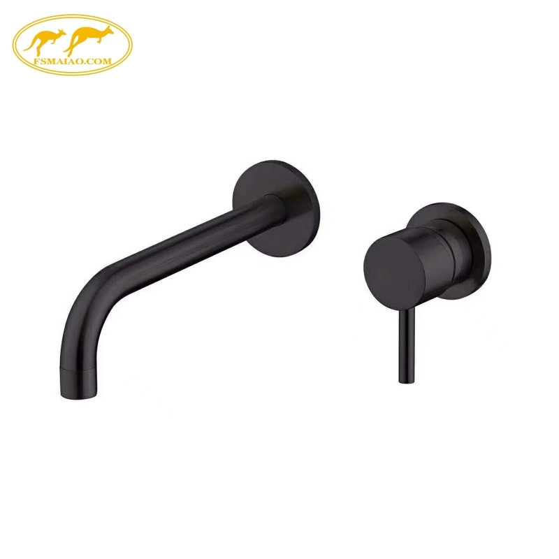 Watermark Certified Unique Design Double-Hole Configuration Wall-Mounted Bath Wall Mixer