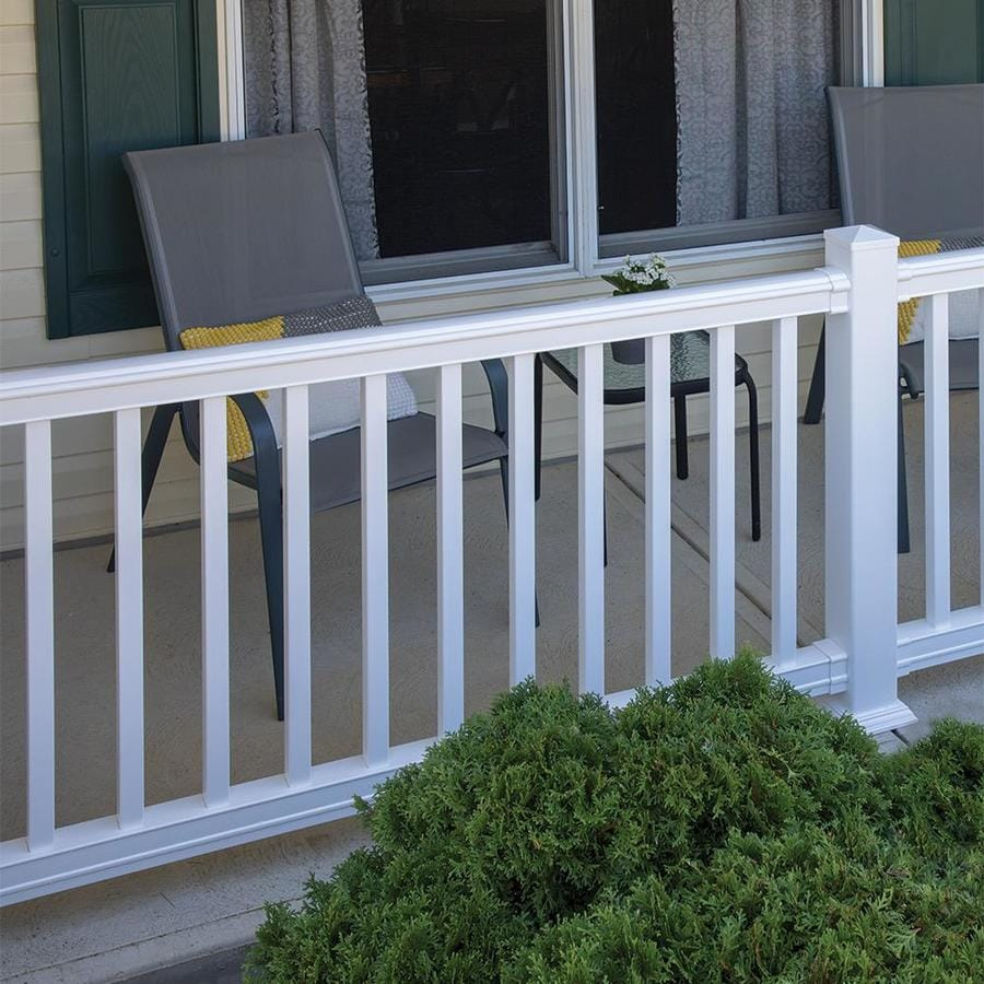 PVC Vinyl Deck Railing, PVC Decking Railing System, Plastic Veranda Balcony Porch Stair Railing