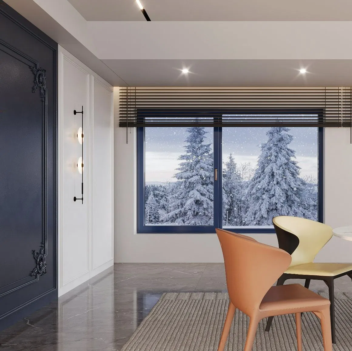 Custom Wooden Aluminum Casement Glass French Window with CSA Certificate for Hotel