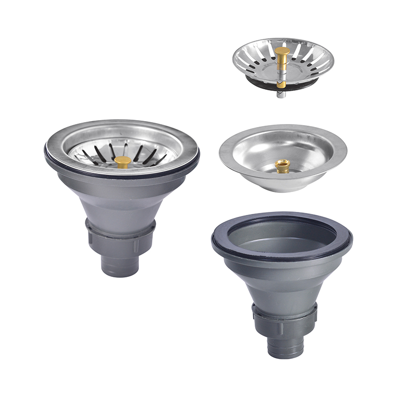 Single Bowl Sink Drainer Basin Drainer with Siphon Pipe Sink Drainer Bottle Trap Drain Strainers
