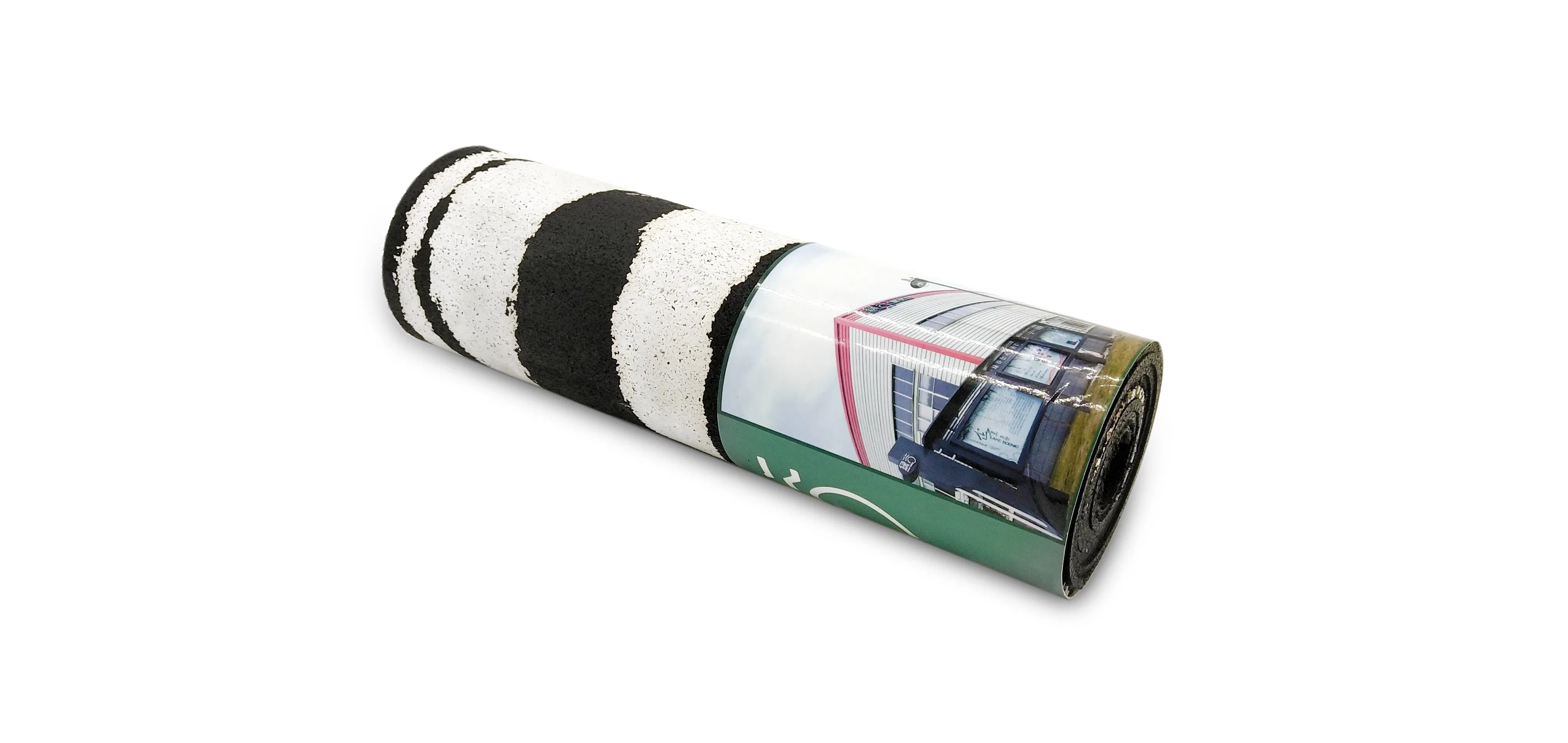 Low Price Hot Selling Rubber Gym Flooring Roll Black and White Color Rubber Roll Anti-Slip Gym Floor Rubber Roll