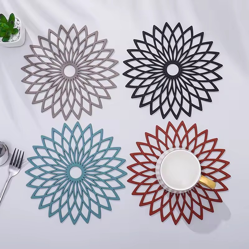 Glass Table Silicone Hot Pot Mat Silicone Household Electric Heating Table Mat Heat Resistant