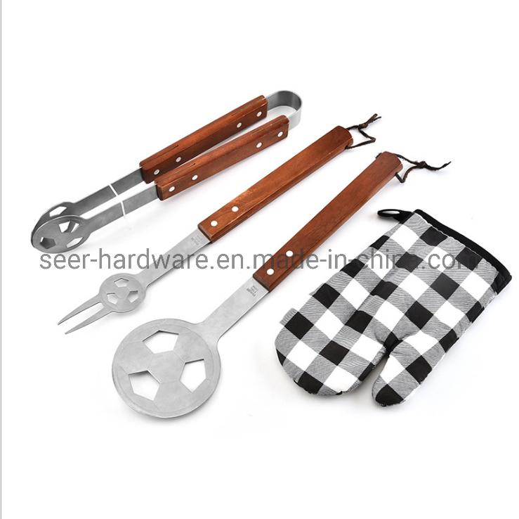 4PCS BBQ Tool with Nylon Bag Packaging (SE8090)