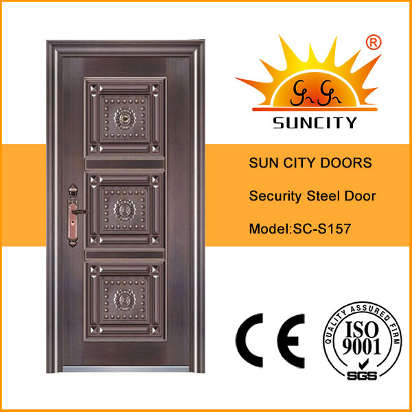 Entrance Double Leaf Stainless Steel Door, Front Door (SC-S157)