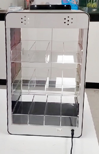 Illuminated Acrylic Cigarette Display LED Acrylic Counter Vapor Showcase Display Lokshun