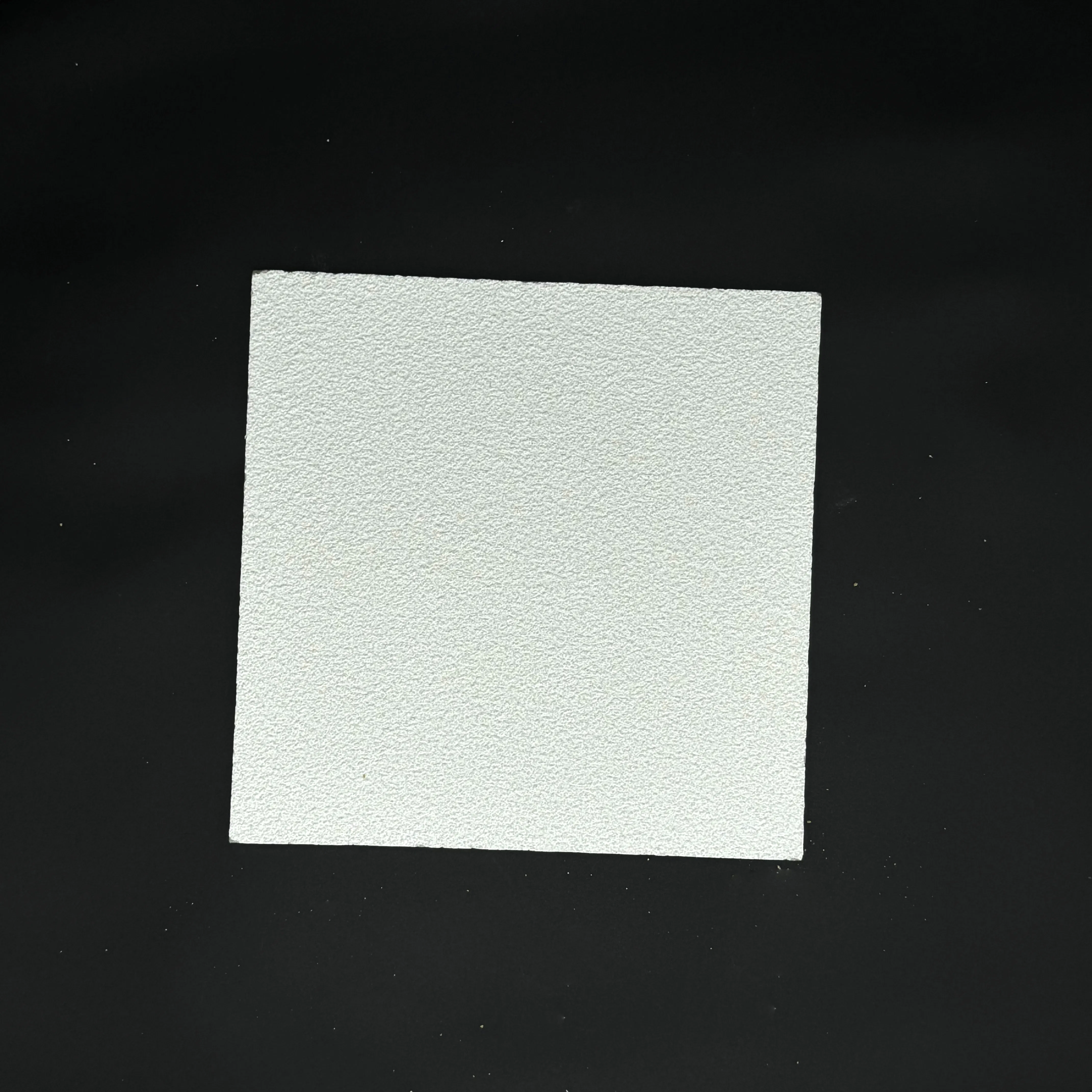 600X600mm Sand Texture Surface Mineral Fiber Ceiling Tile for Commercial Interiors with Fire Resistance
