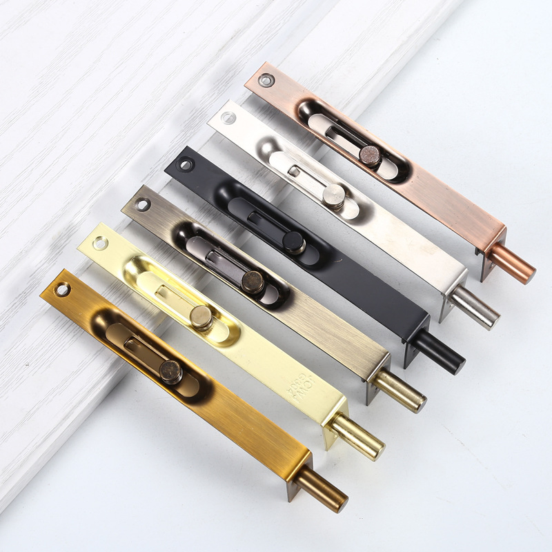Sliding Latch Lock Door & Window Bolt Furniture Hardware Steel Concealed Bolt