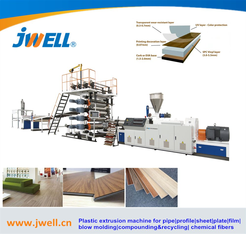 Spc Stone-Plastic Environmental Floor Extrusion Line