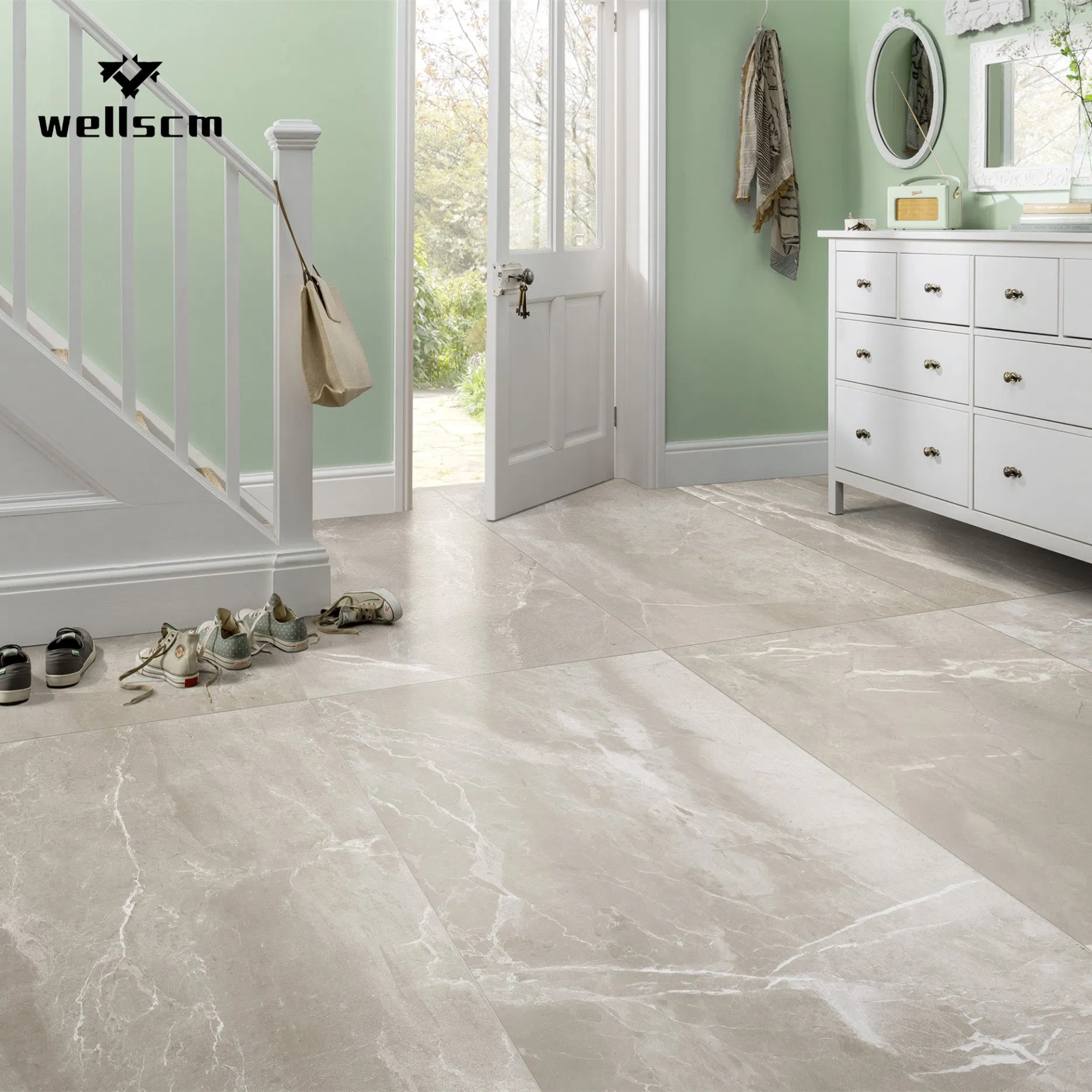 China Glossy White Glazed Marble Price Porcelain Polished Ceramic Floor Tiles 60X60 Impression Marble Ceramic Tiles
