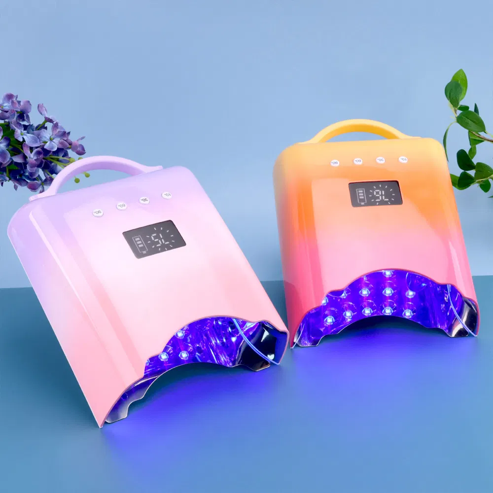 Cordless LED UV Gel Nail Art Lamp Manicure Light Private Label Rechargeable Nail Dryer Machine