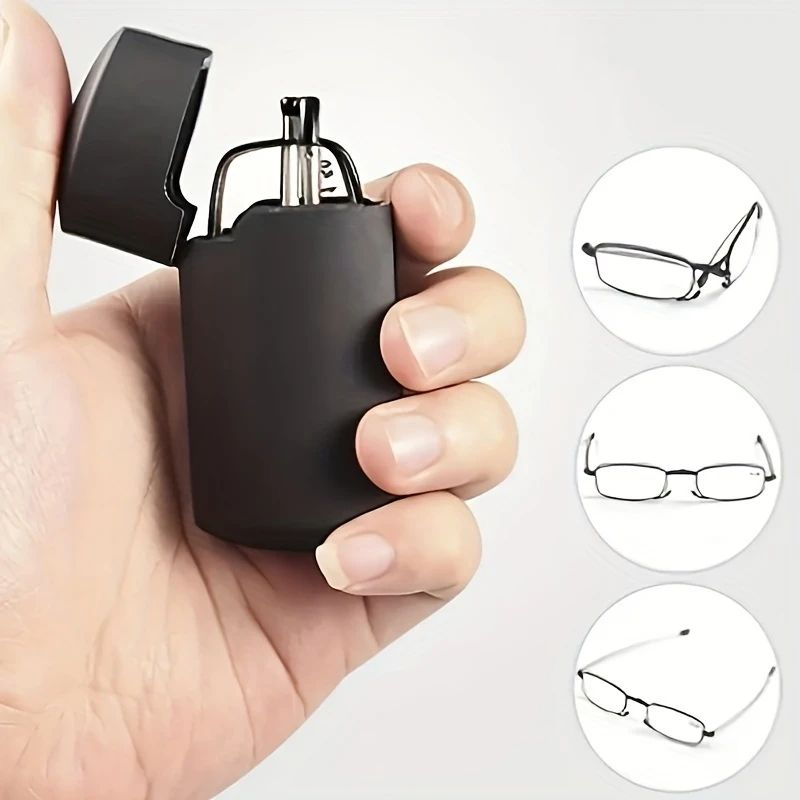 Fashion Metal Reading Glasses Unisex Portable Folding Reading Glasses