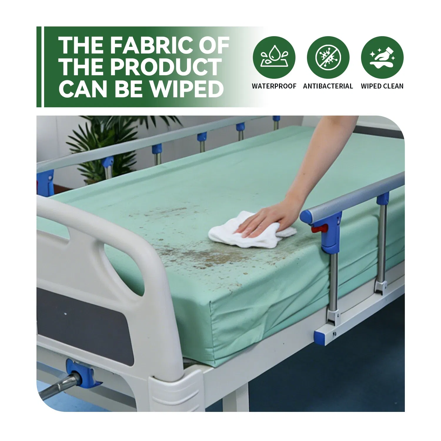 Hospital Home OEM& ODM Bedwetting Incontinence Stain Resistant Antibacterial Mattress Cover