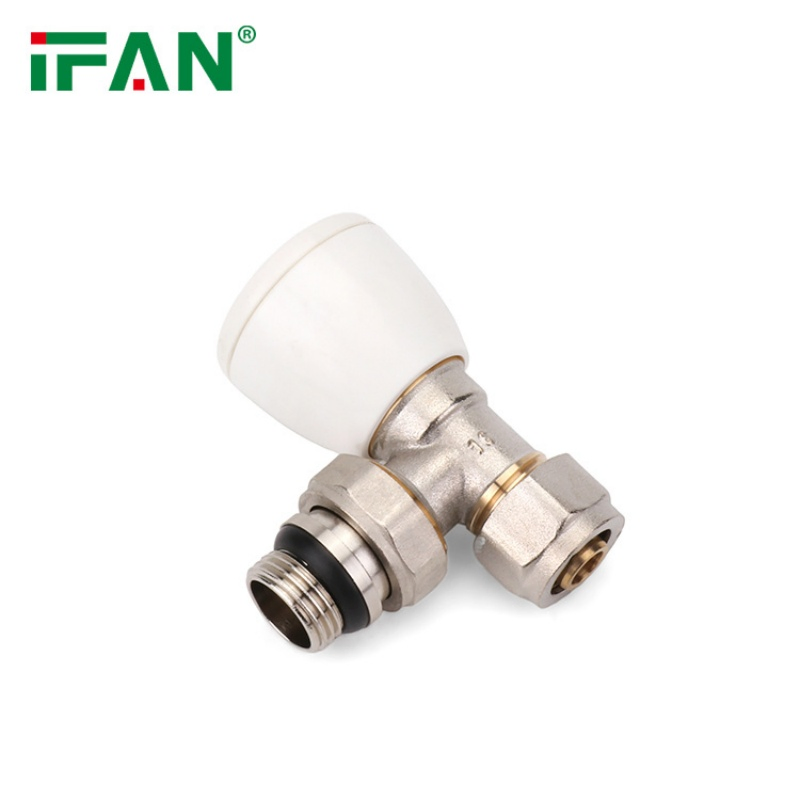 Ifan ISO 22391 Low Price Thermostatic Radiator Valve 1/2'' 3/4'' Brass Valve Customized Brass Radiator Valve