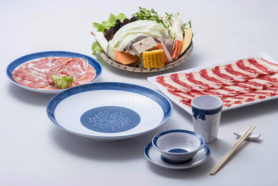 White Melamine Material Ladle Rest Chinese Spicy Hot Pot Restaurant Ladle Serving Ladle Rest