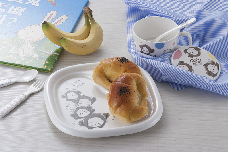 Heavy Duty Squrare Melamine 2 Divided Plate