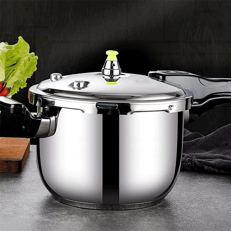 Stainless Steel Stove Top Pressure Cooker Pot Used for Pressure Foodie or Steaming, Compatible with Gas & Induction Cooker