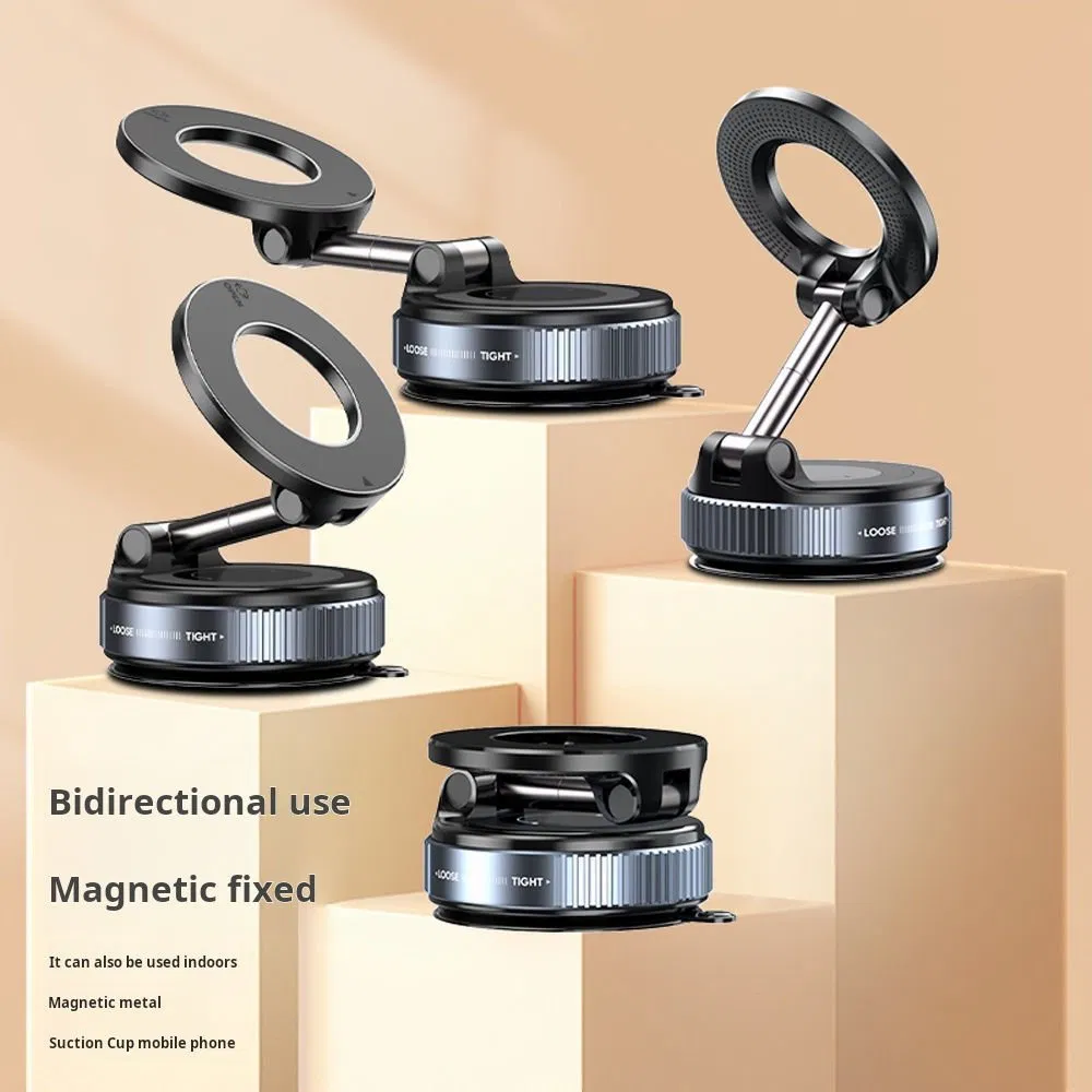 Great Roc Wholesale New Upgrade Portable Vacuum Suction Phone Holder 360° Swivel Magnetic Base for Any Smooth Surface