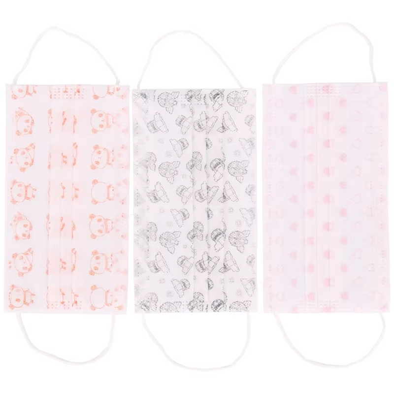Cheap Price Non Woven Fabric Face Mask Disposable Face Mask Colorful 3 Layers Disposable Mask