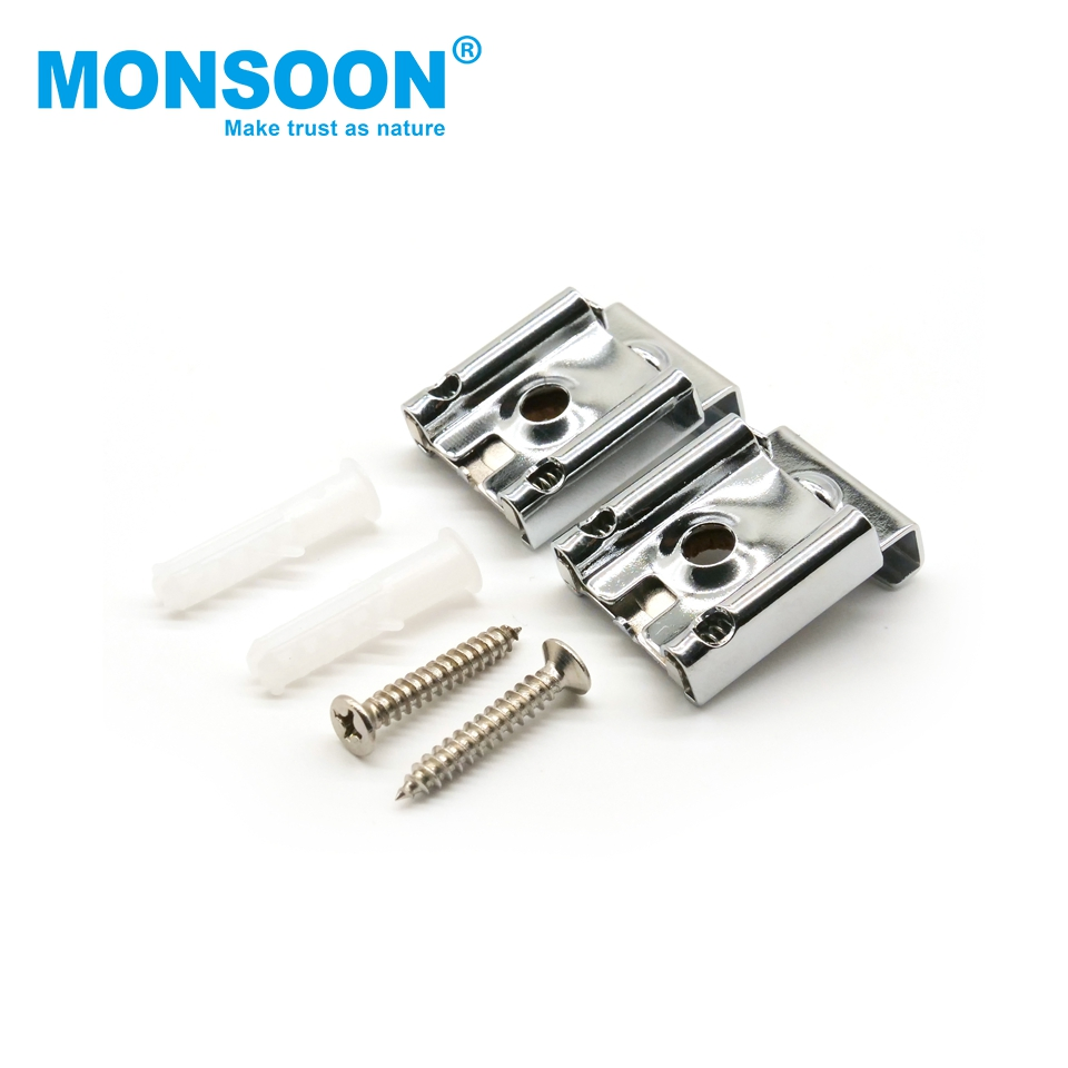 Furniture Hardware Accessories Bathroom Square Mirror Holder Mounting Glass Clip Shelf Supports Mirror Clip