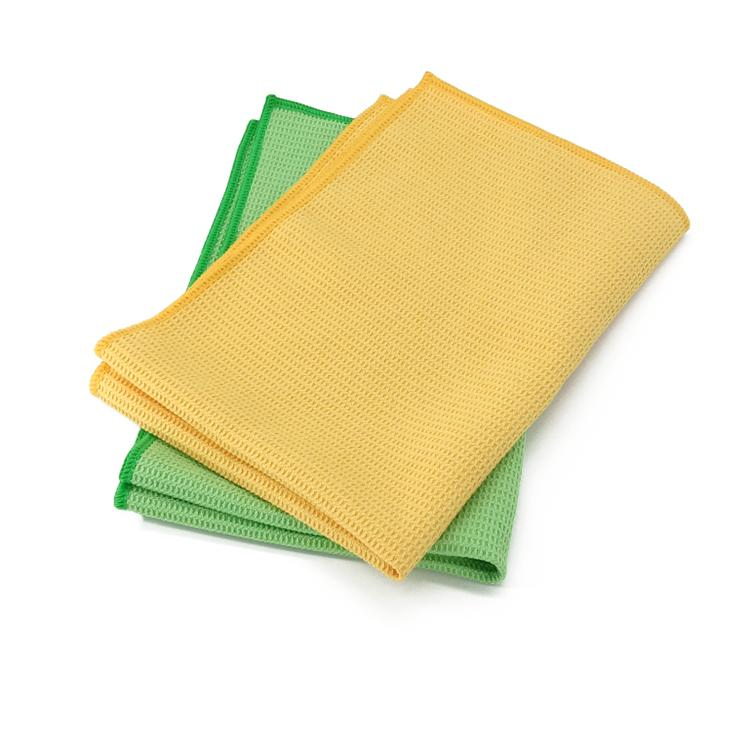 Custom Microfiber Hand Towel Dish Cloth Tea Towels Kitchen Lint Free Waffle Cleaning Microfiber Towels