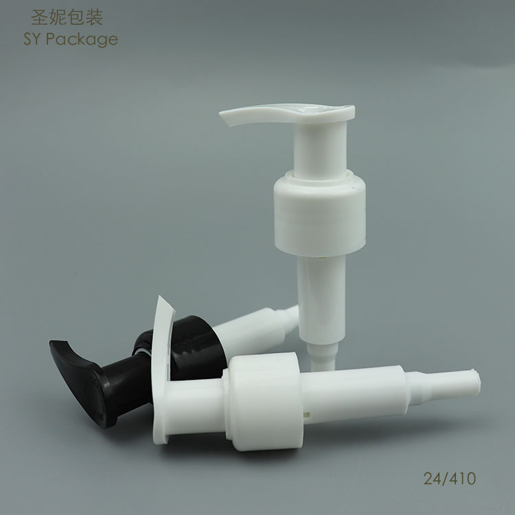 Left-Right Rock White Color 24mm-410 Bottle Dispenser Pump PP Lotion Pump