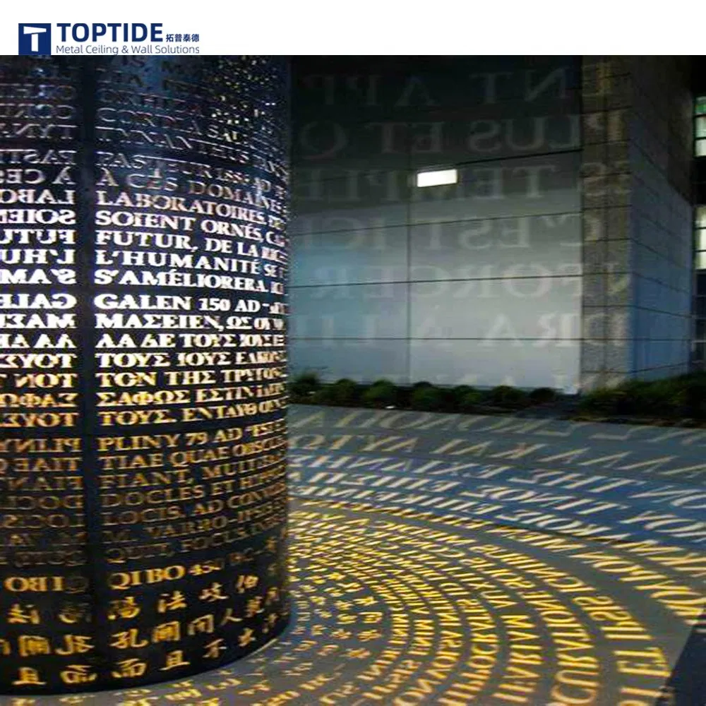 Fireproof Metal Pillar Decorative Materials Aluminium Wall Column Covering Board