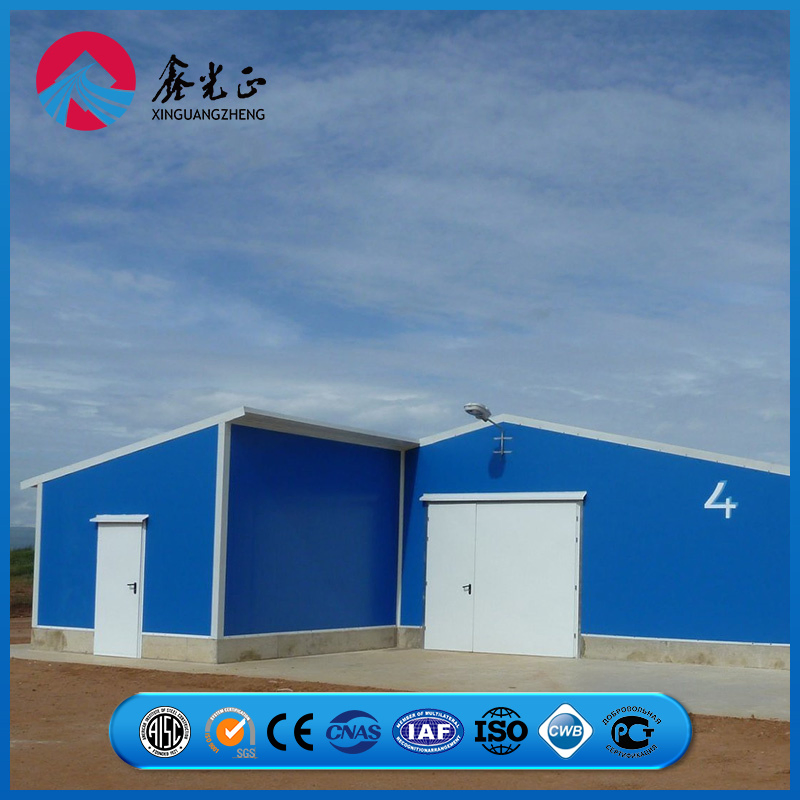 High-Rigidity Steel Roof Support Frame Chicken Prefab Metal Farming Equipment Steel Structure Sheep/Goat/Pig/Hog/Cattle/Cow/Poultry House/Shed