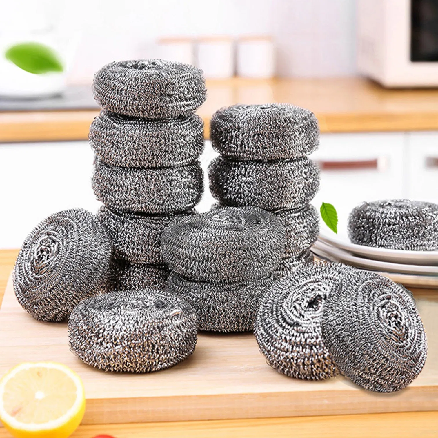 Steel Wool Scrubber Pad Used for Dishes Pots Pans and Ovens 12 Pack Stainless Steel Scourers