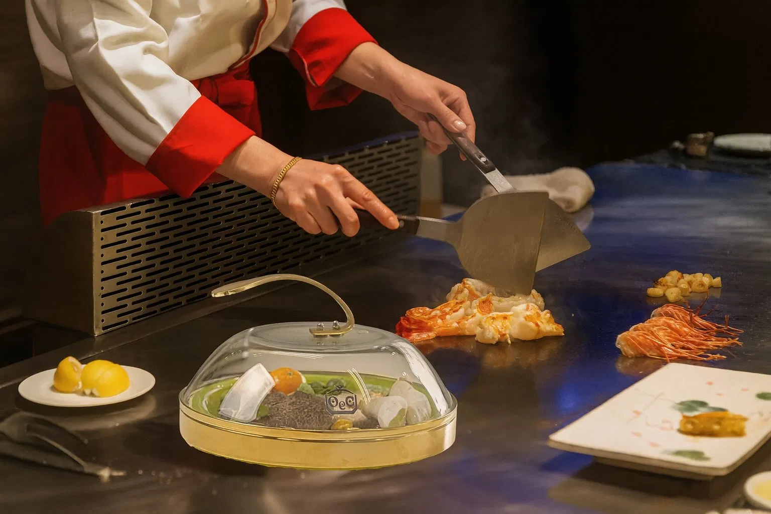 Premium Kitchenware Extra Tall Tempered Glass Lid for Teppanyaki Grill