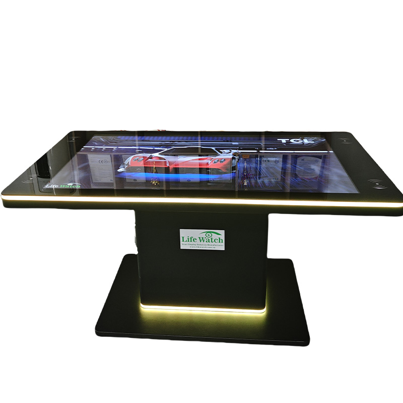 43-49-55-65-75-85-86inch Android Windows Waterproof Light Strip Wireless Charging NFC Coin Cash Dispenser Touch LCD Table