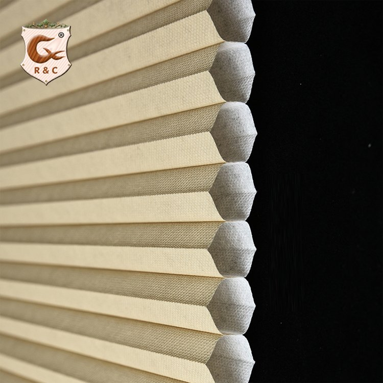 Cordless Customized Soundproof Window Honeycomb Blinds