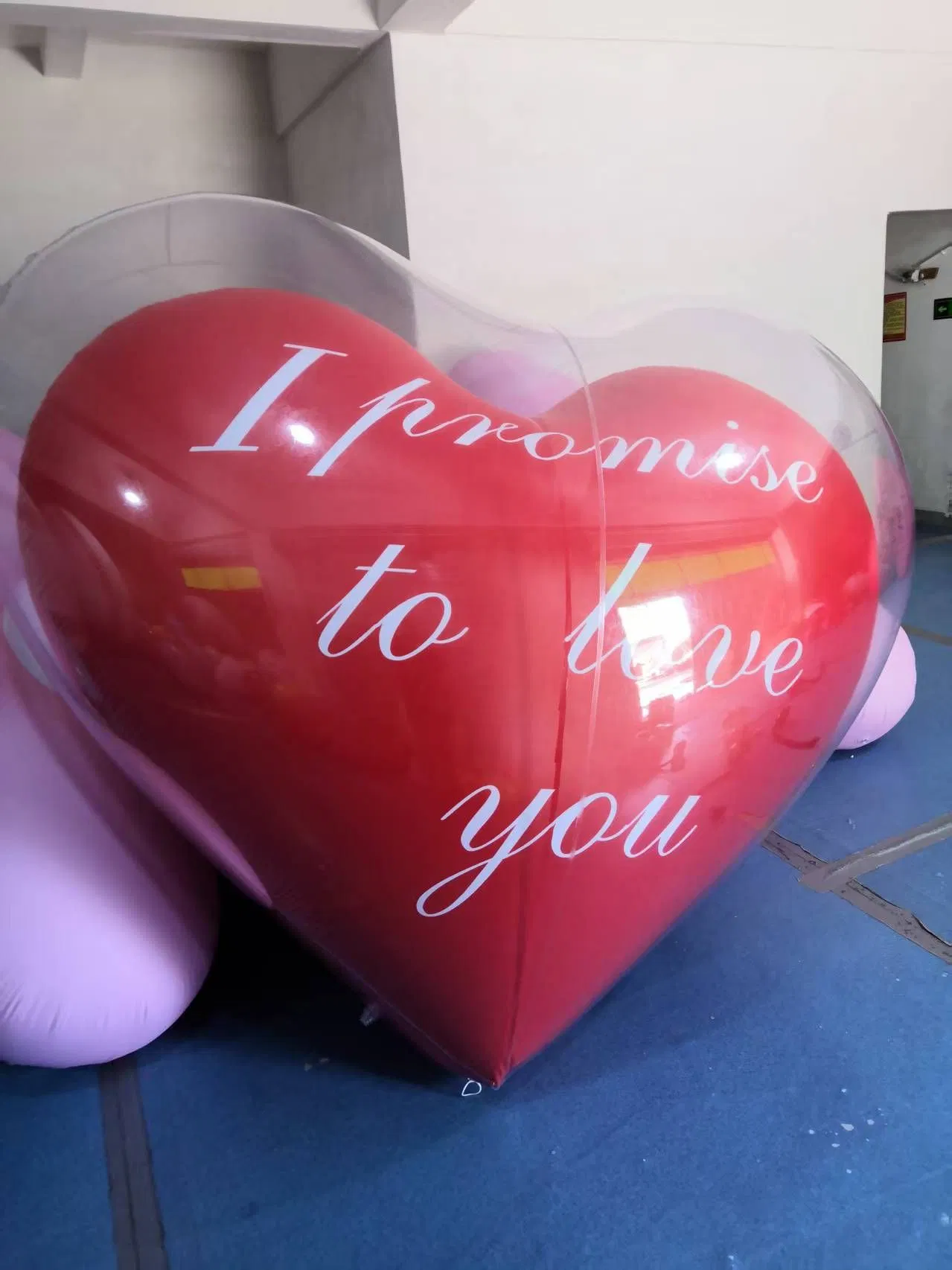 Boyi Inflatable Romantic Heart in Heart Shape Balloon Outdoor Festival Decor
