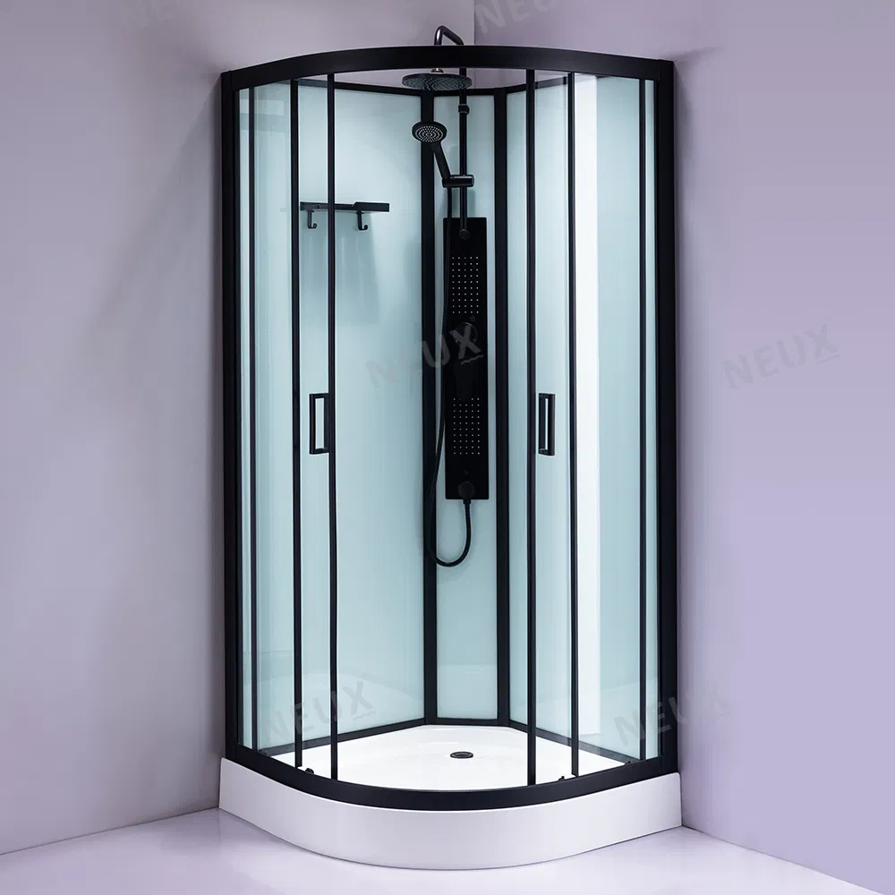 Modern Tempered Glass Fast Installation Corner Bathroom Shower Box Shower Cabin Sector Sliding Door Shower Room