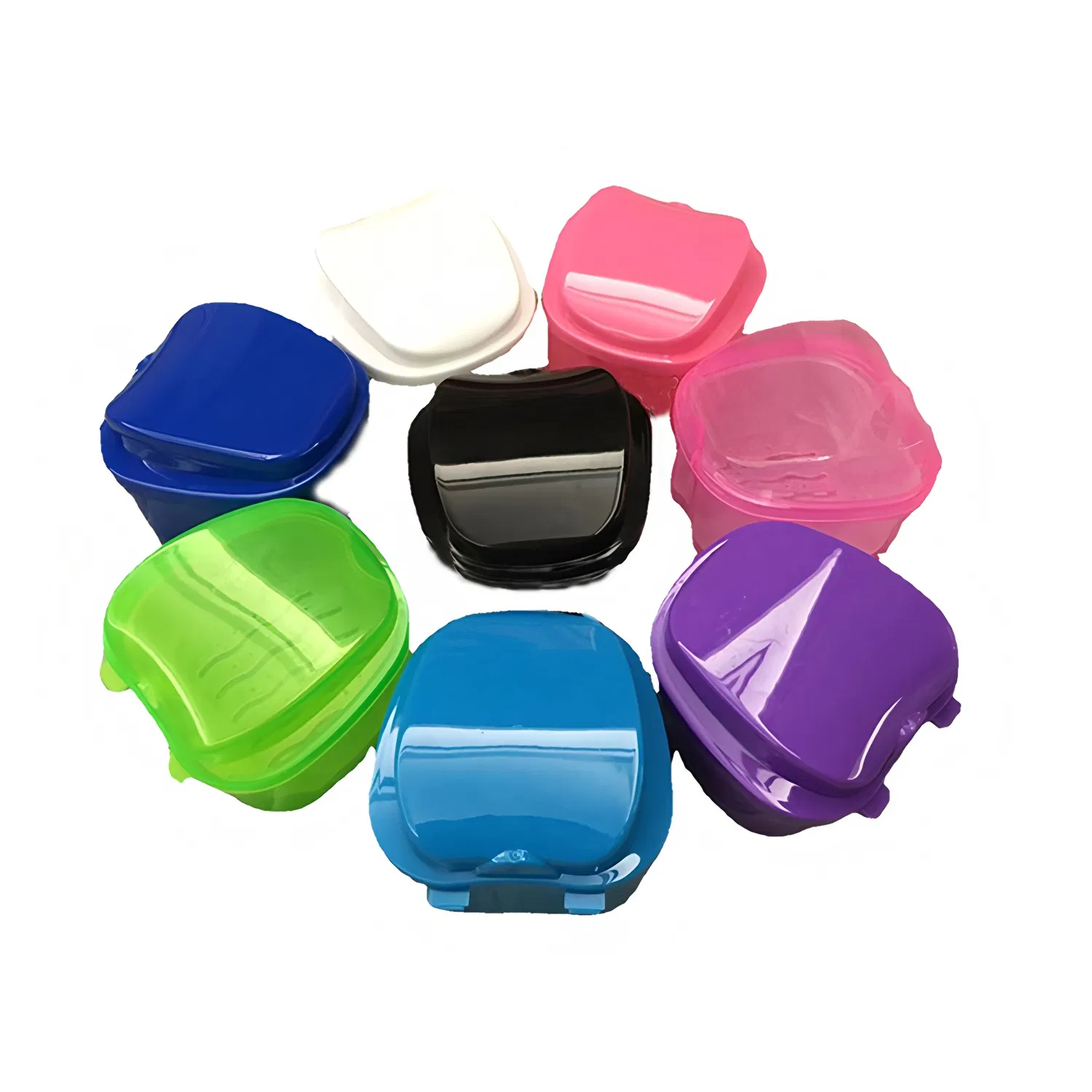 Retainer Case False Teeth Mouth Guard Plastic Dental Storage Container Plastic Case Box