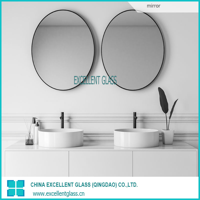 Safety Epoxy Mirror/Super White Mirror/Bedroom Mirrors/Tempered Mirror/Bathroom Mirror/Laminated Mirror/Black Mirror/Safety Gray Mirror