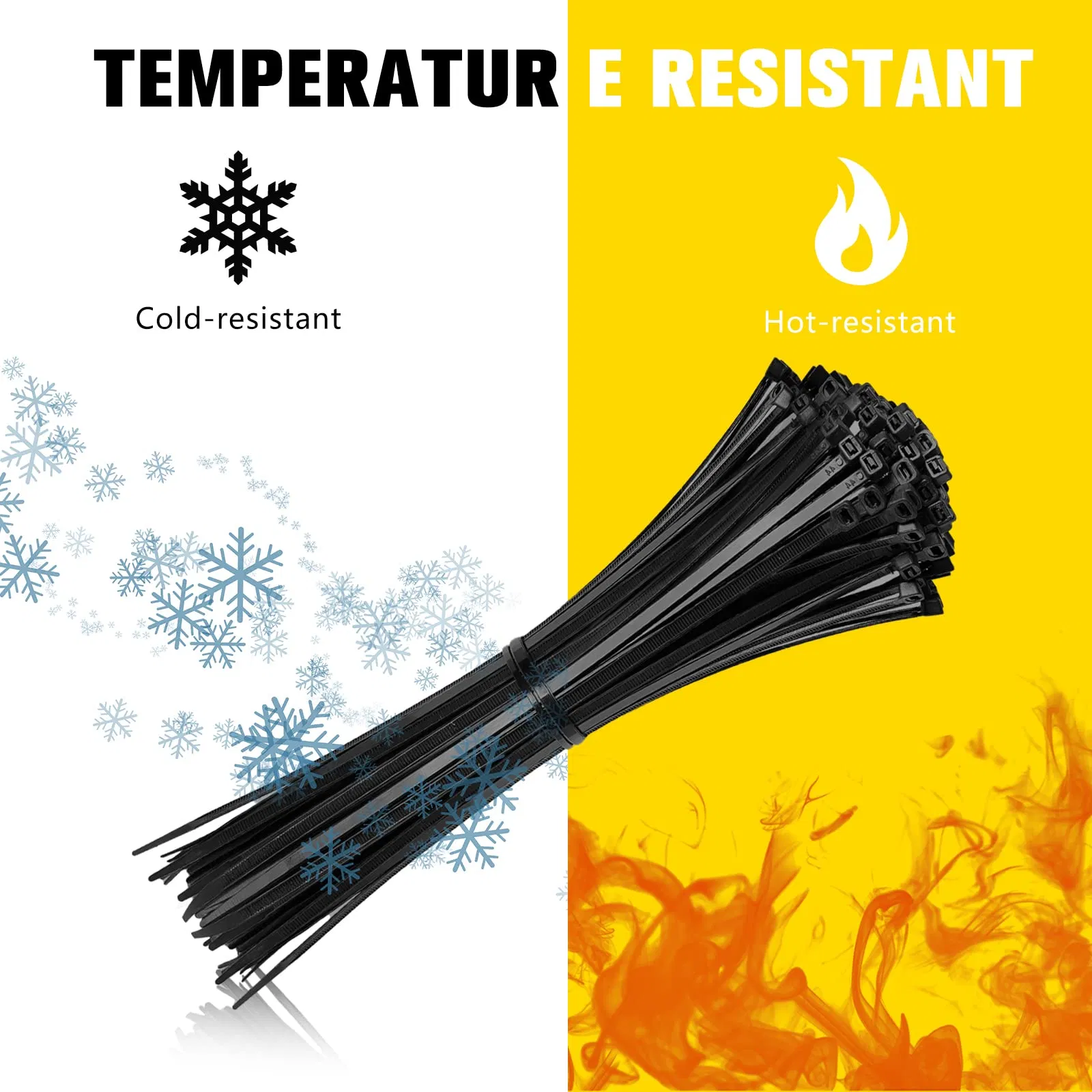 Self-Locking Nylon Cable Tie UV Resistant Colour Zip Ties