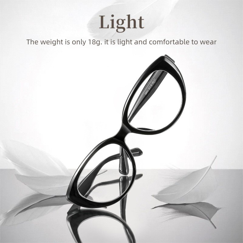 Vintage Bluelight Blocker Glasses Eyewear Manufacturers China Black Cat Eye Fashionable