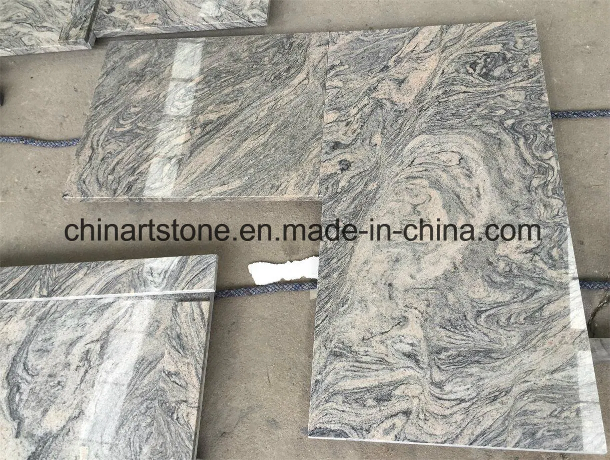 Chinese White, Gold, Black Granite Kitchen Countertop for Building Project