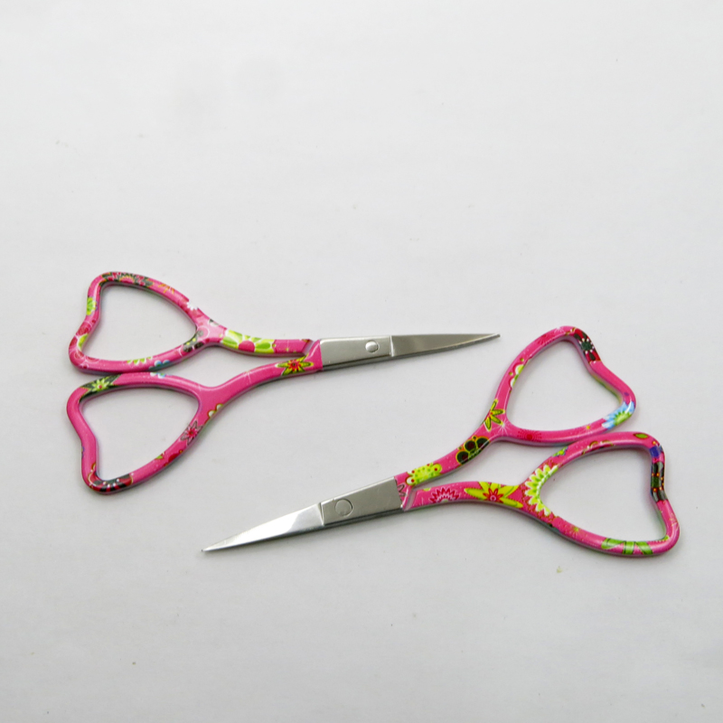New Design Beauty Handle Curved Portable Eyebrow Eyelash Facial Trimming