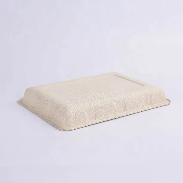 Compostable Lunch Food Paper Square Cake Tray