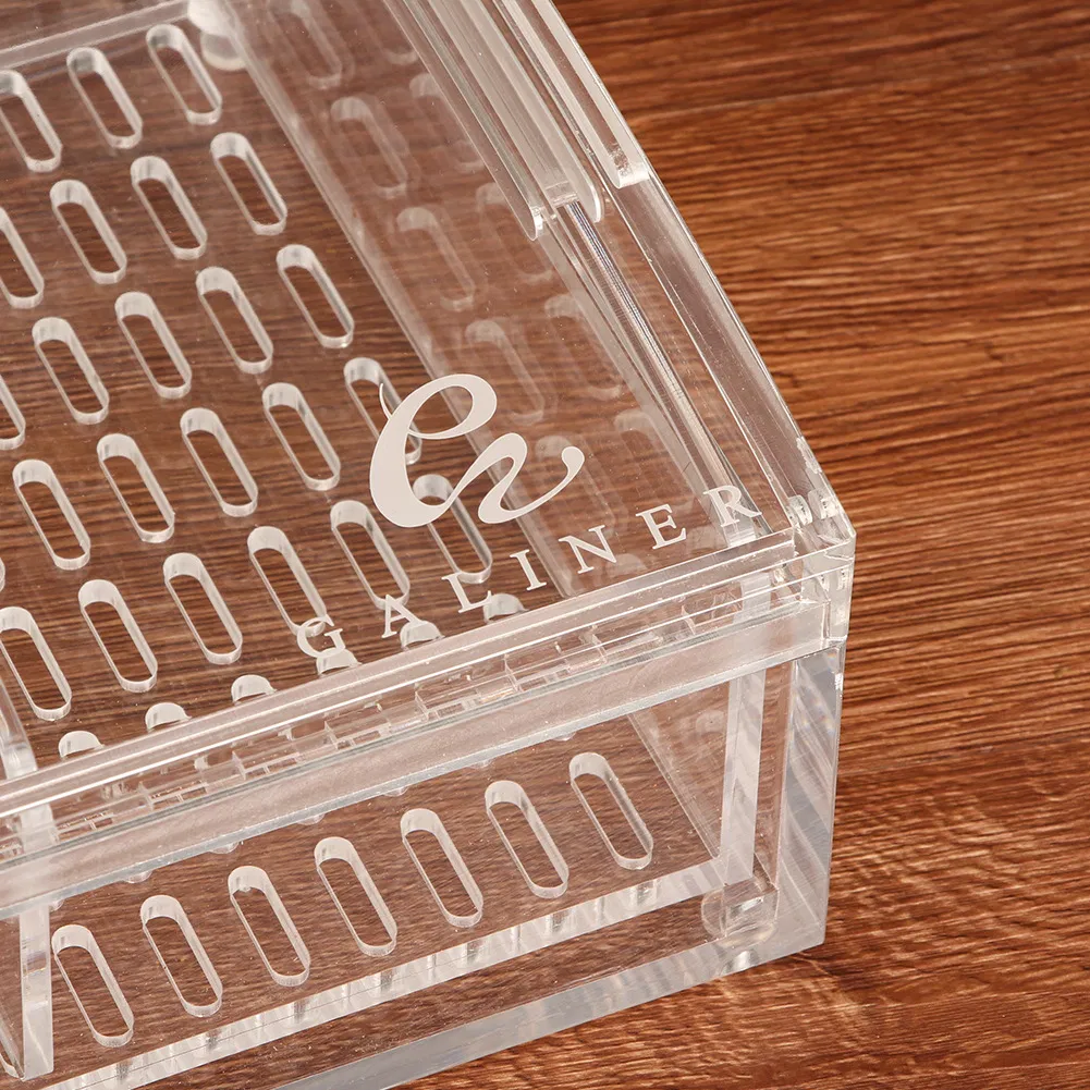 Free-Assembly Transparent Acrylic Cigar Display Storage Case Box