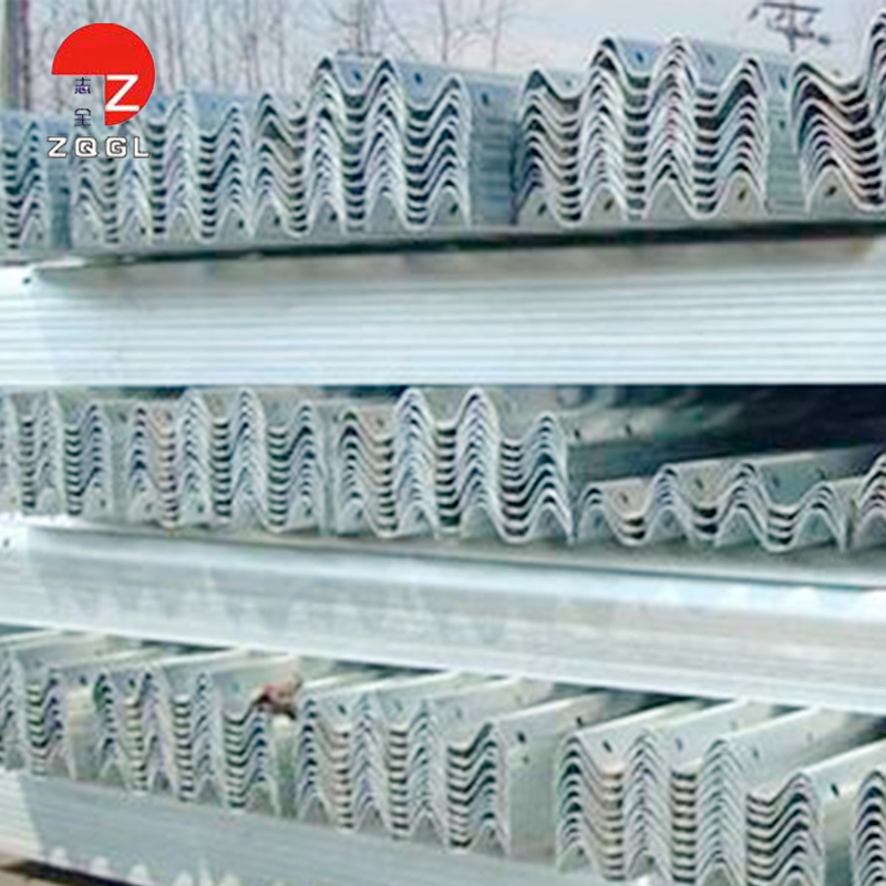 Cast Iron Heavy Guardrail Manufacturers Steel Structure Two Waves Highway Guardrail Customized W-Beams Road Safety Barrier