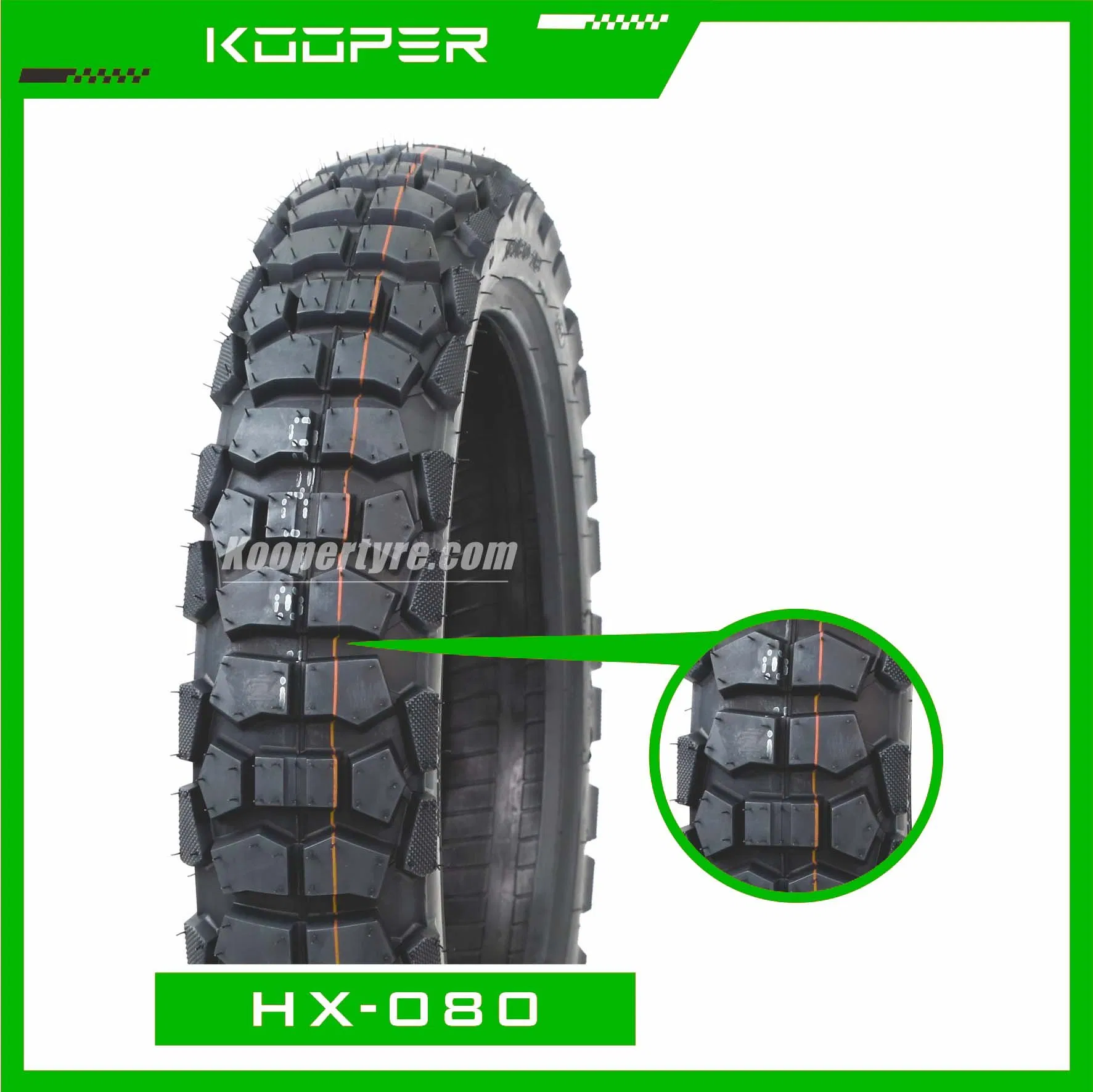 Durable Performance Motorcycle Tire Tubeless Set (110/90-16)