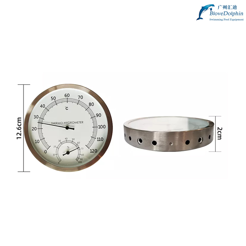 Stainless Steel Wireless Digital Sauna Thermometer Hygrometer for Saunas